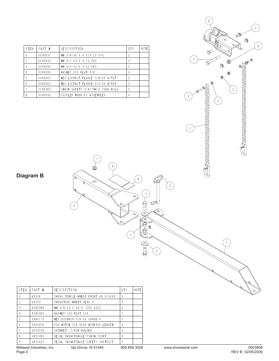 Diagram b | ShoreLand'r LUV2314SW V.1 User Manual | Page 4 / 10
