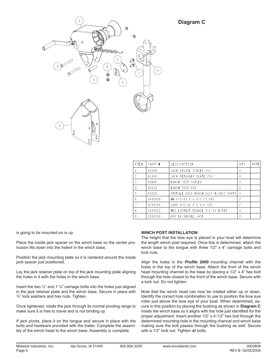 Diagram c | ShoreLand'r LUV2314SW V.1 User Manual | Page 5 / 10