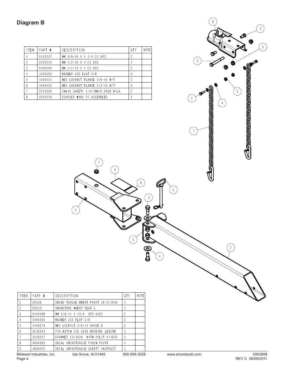 Diagram b | ShoreLand'r LUV2314SW V.3 User Manual | Page 4 / 10