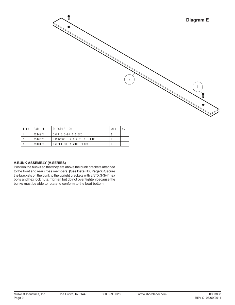 Diagram e | ShoreLand'r LUV2314SW V.3 User Manual | Page 9 / 10