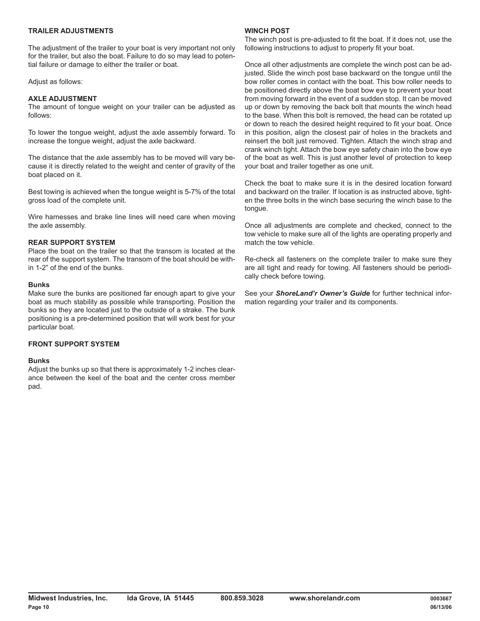 ShoreLand'r LUV2314XXL V.2 User Manual | Page 10 / 10