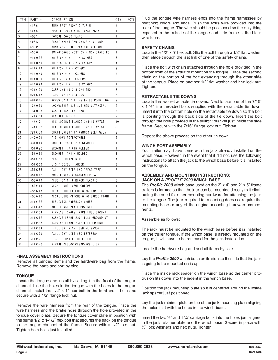 ShoreLand'r LUV2314XXL V.2 User Manual | Page 3 / 10