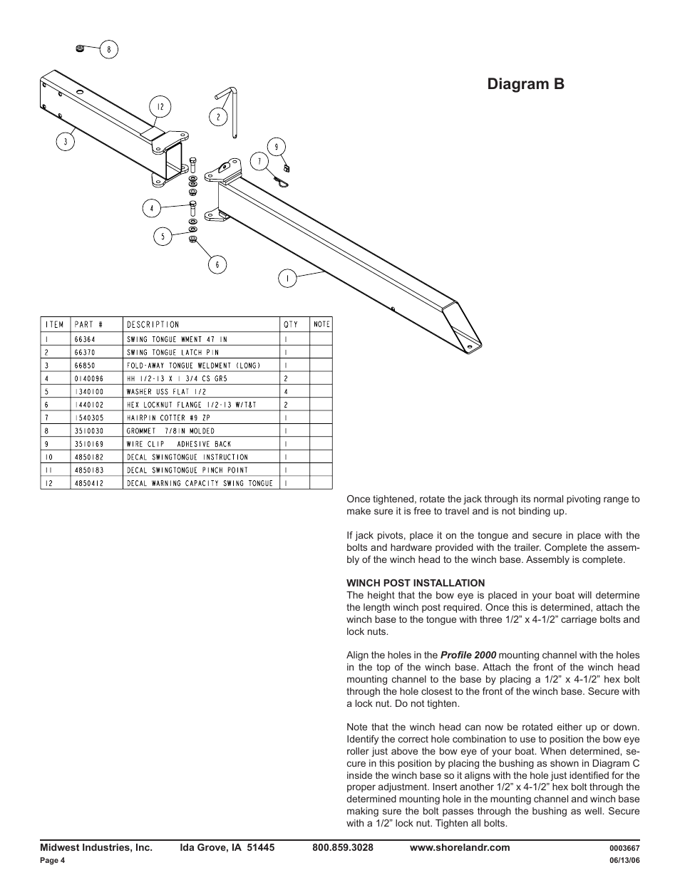 Diagram b | ShoreLand'r LUV2314XXL V.2 User Manual | Page 4 / 10