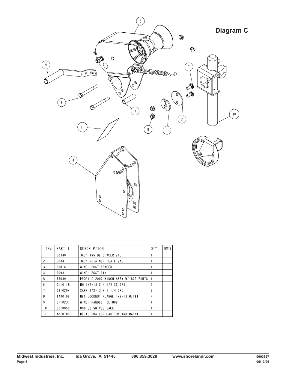 Diagram c | ShoreLand'r LUV2314XXL V.2 User Manual | Page 5 / 10