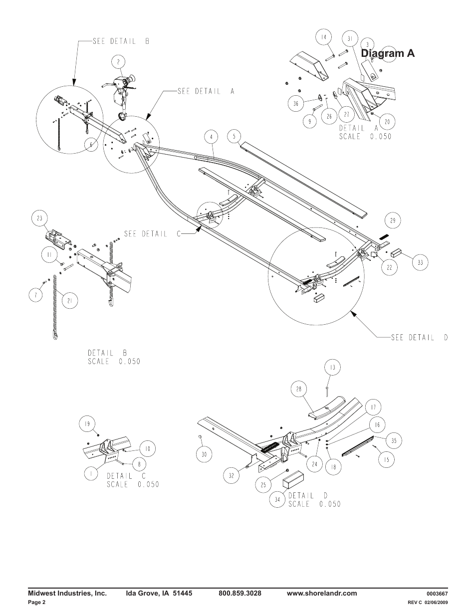 Diagram a | ShoreLand'r LUV2314XXL V.3 User Manual | Page 2 / 10
