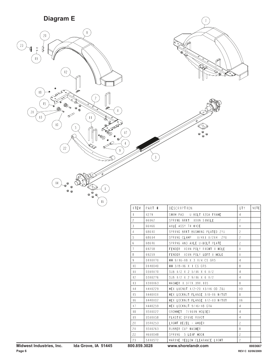 Diagram e | ShoreLand'r LUV2314XXL V.3 User Manual | Page 6 / 10