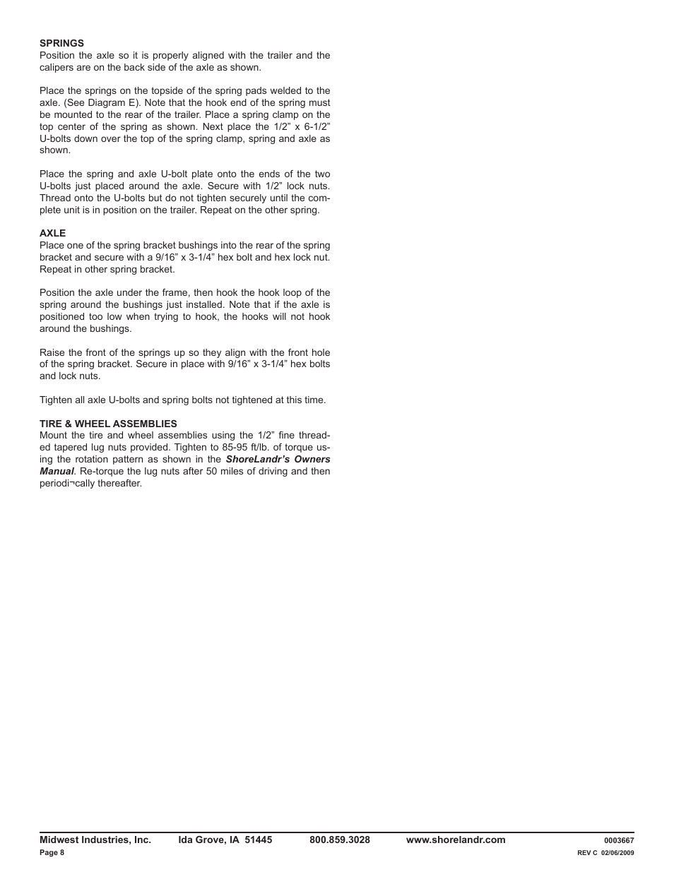 ShoreLand'r LUV2314XXL V.3 User Manual | Page 8 / 10