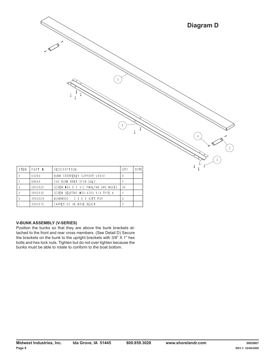 Diagram d | ShoreLand'r LUV2314XXL V.3 User Manual | Page 9 / 10