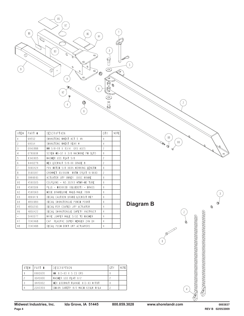 Diagram b | ShoreLand'r LUV28BXXL V.1 User Manual | Page 4 / 10