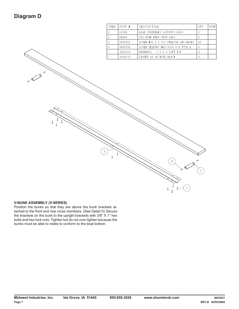 Diagram d | ShoreLand'r LUV28BXXL V.1 User Manual | Page 7 / 10
