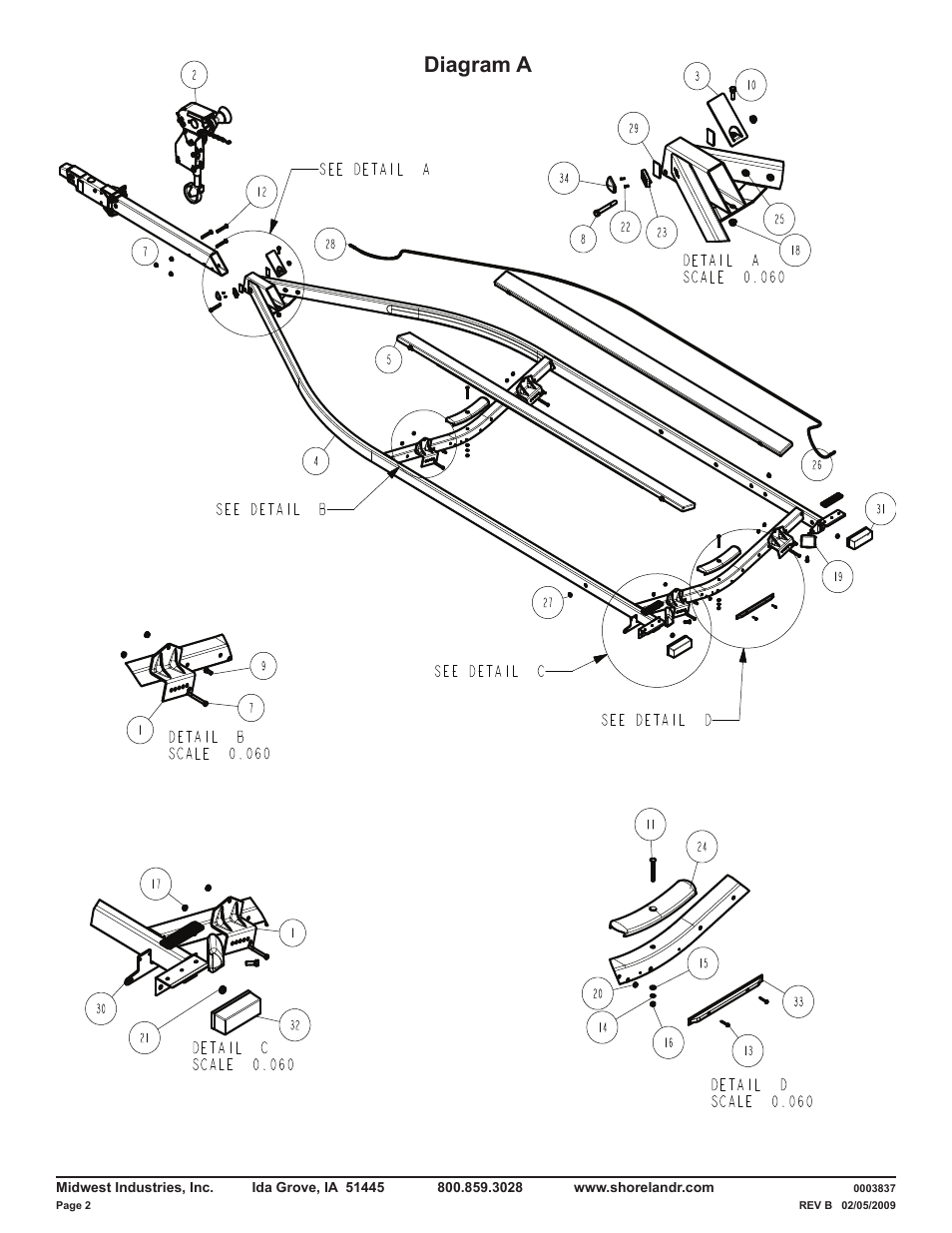 Diagram a | ShoreLand'r LUV28BXXL V.2 User Manual | Page 2 / 10