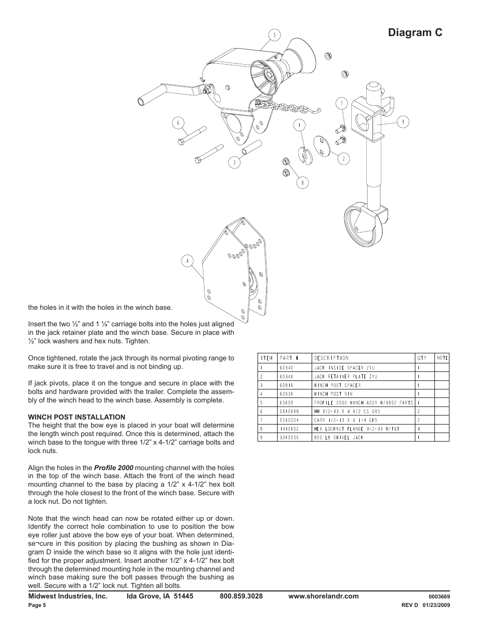 Diagram c | ShoreLand'r LUV30BLW V.1 User Manual | Page 5 / 12