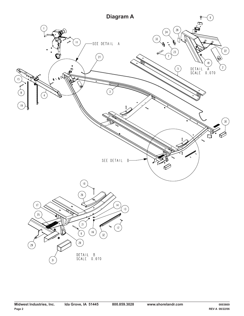Diagram a | ShoreLand'r LUV30BLW V.2 User Manual | Page 2 / 12