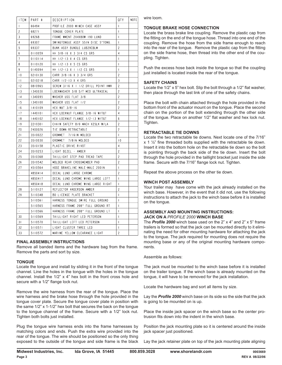 ShoreLand'r LUV30BLW V.2 User Manual | Page 3 / 12