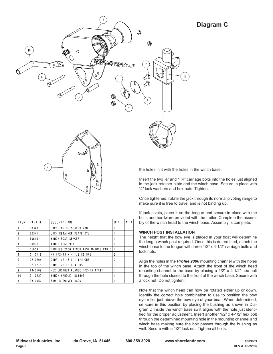 Diagram c | ShoreLand'r LUV30BLW V.2 User Manual | Page 5 / 12