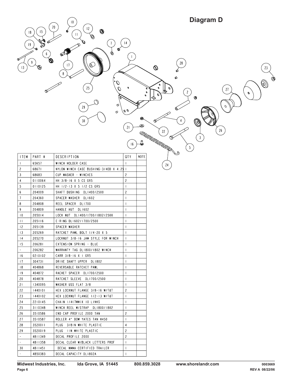 Diagram d | ShoreLand'r LUV30BLW V.2 User Manual | Page 6 / 12