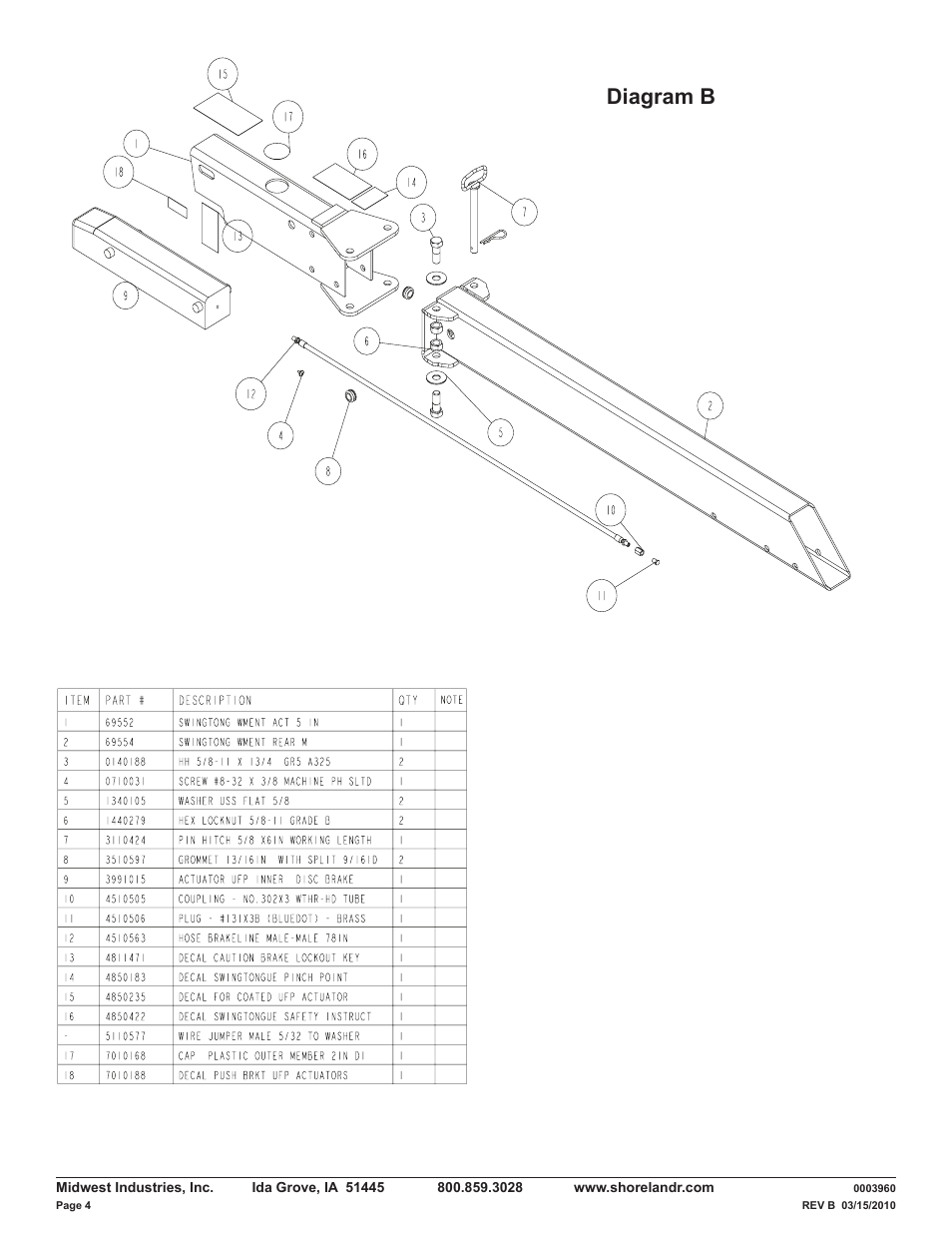 Diagram b | ShoreLand'r LUV30BLWTMH V.1 User Manual | Page 4 / 12