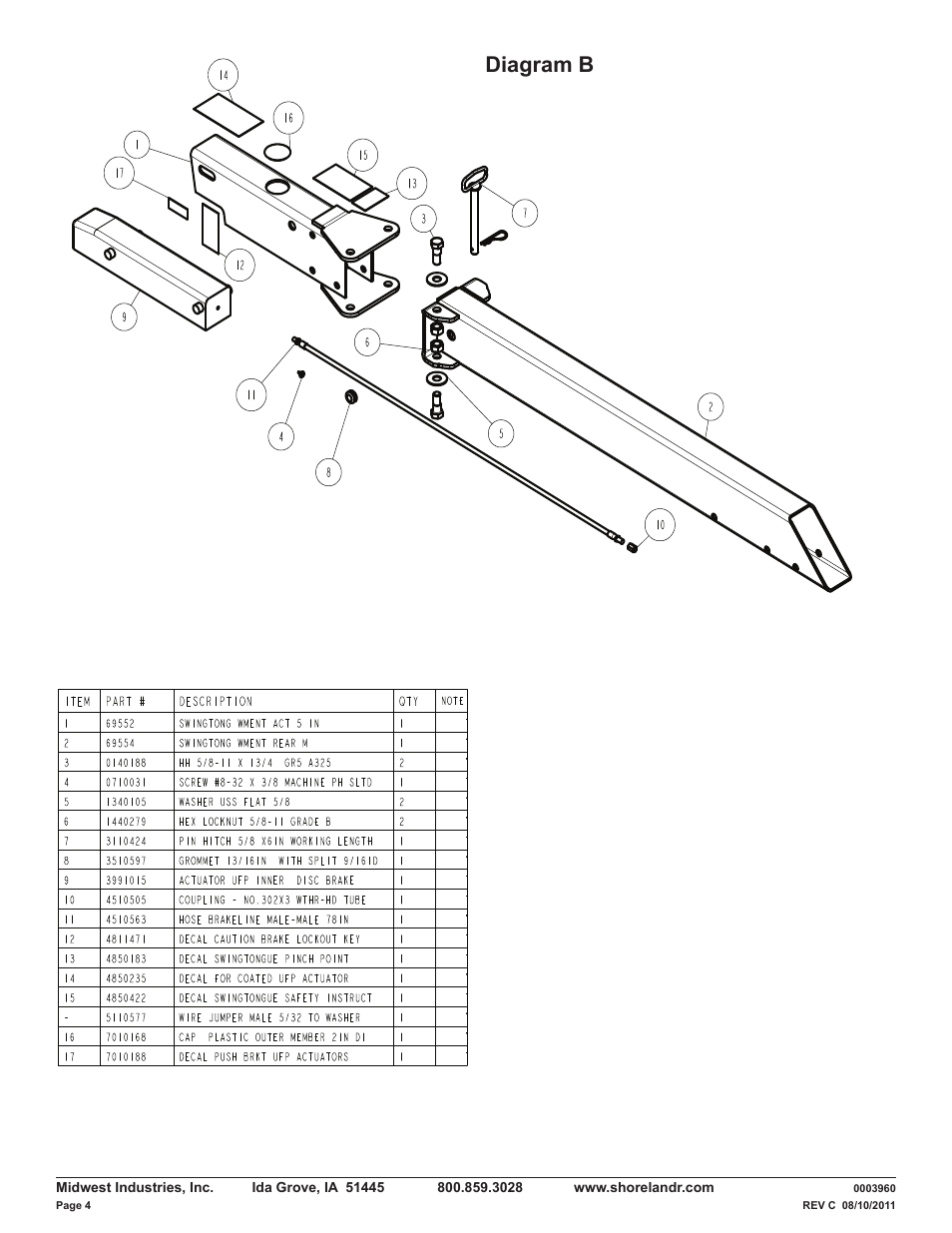 Diagram b | ShoreLand'r LUV30BLWTMH V.2 User Manual | Page 4 / 12