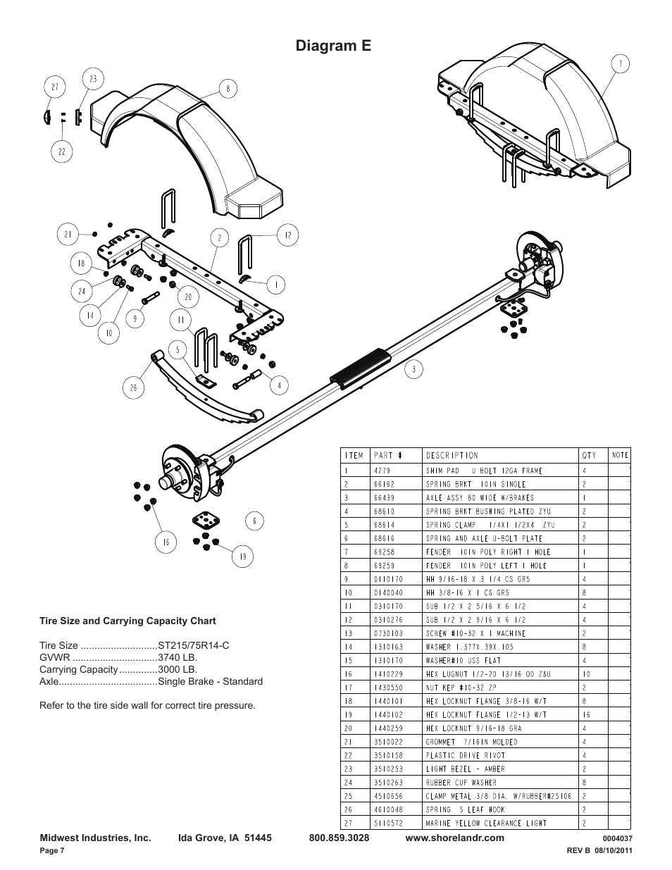 Diagram e | ShoreLand'r LUV30BLWTSH V.1 User Manual | Page 7 / 12