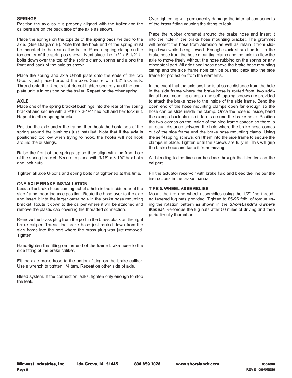 ShoreLand'r LUV30BLWTSH V.1 User Manual | Page 9 / 12