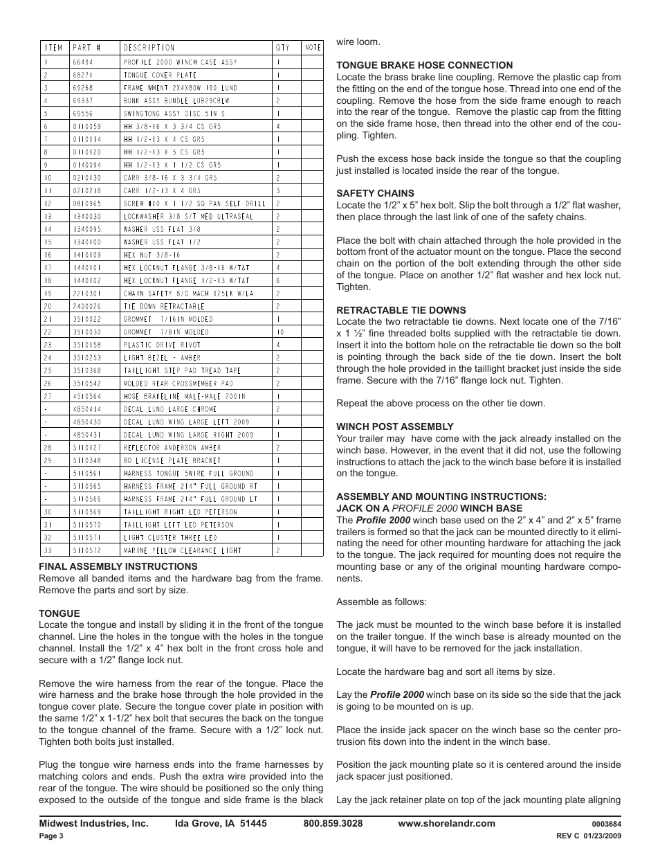 ShoreLand'r LUV30BSW V.1 User Manual | Page 3 / 12