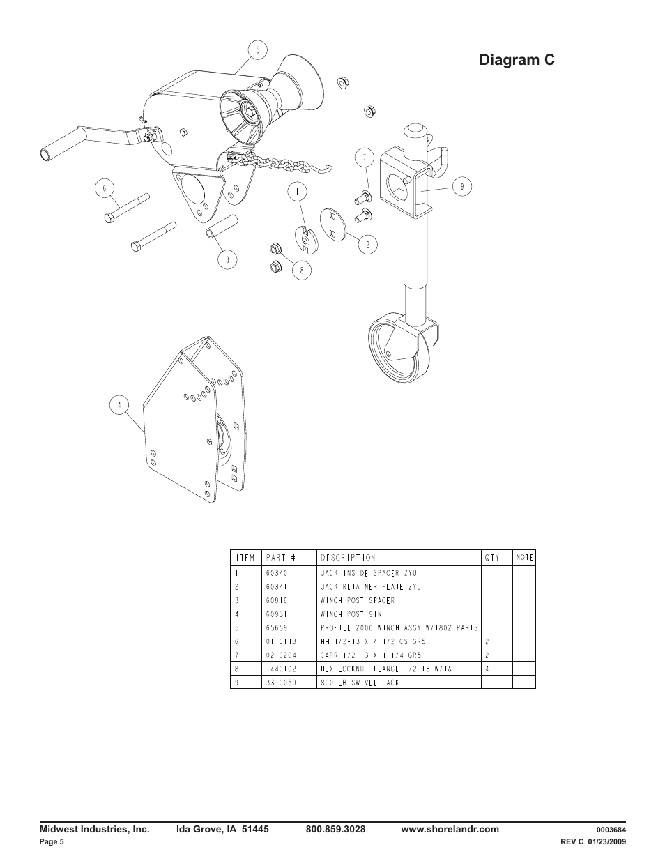 Diagram c | ShoreLand'r LUV30BSW V.1 User Manual | Page 5 / 12