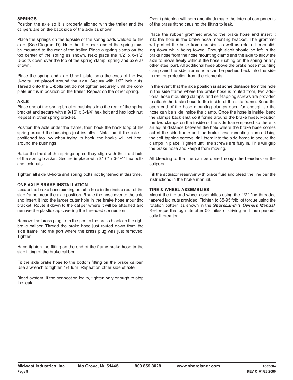 ShoreLand'r LUV30BSW V.1 User Manual | Page 9 / 12
