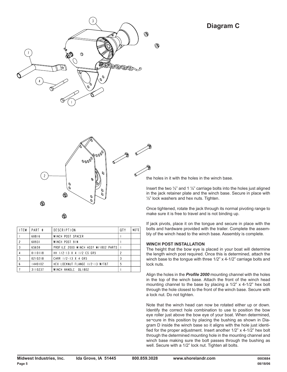 Diagram c | ShoreLand'r LUV30BSW V.2 User Manual | Page 5 / 12