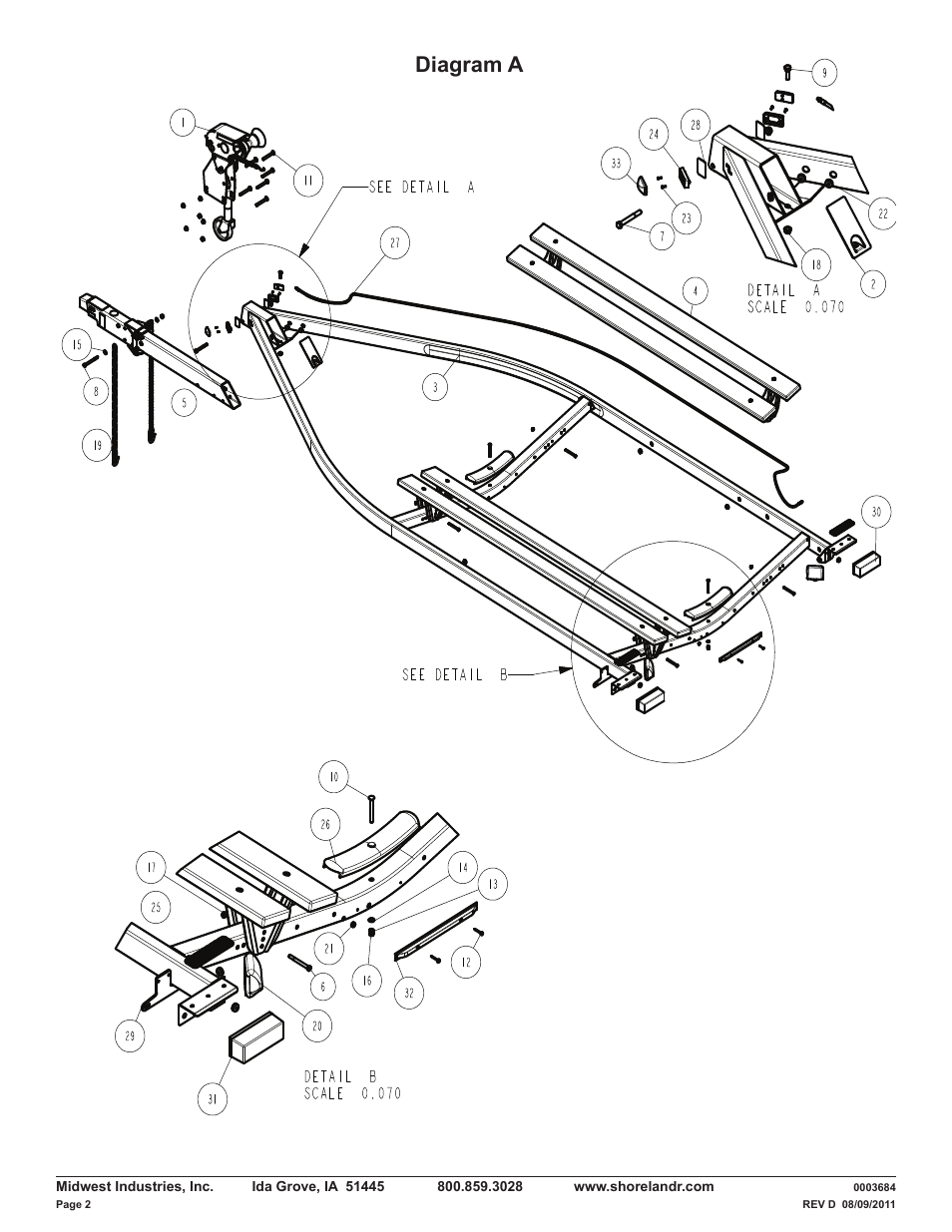 Diagram a | ShoreLand'r LUV30BSW V.3 User Manual | Page 2 / 12
