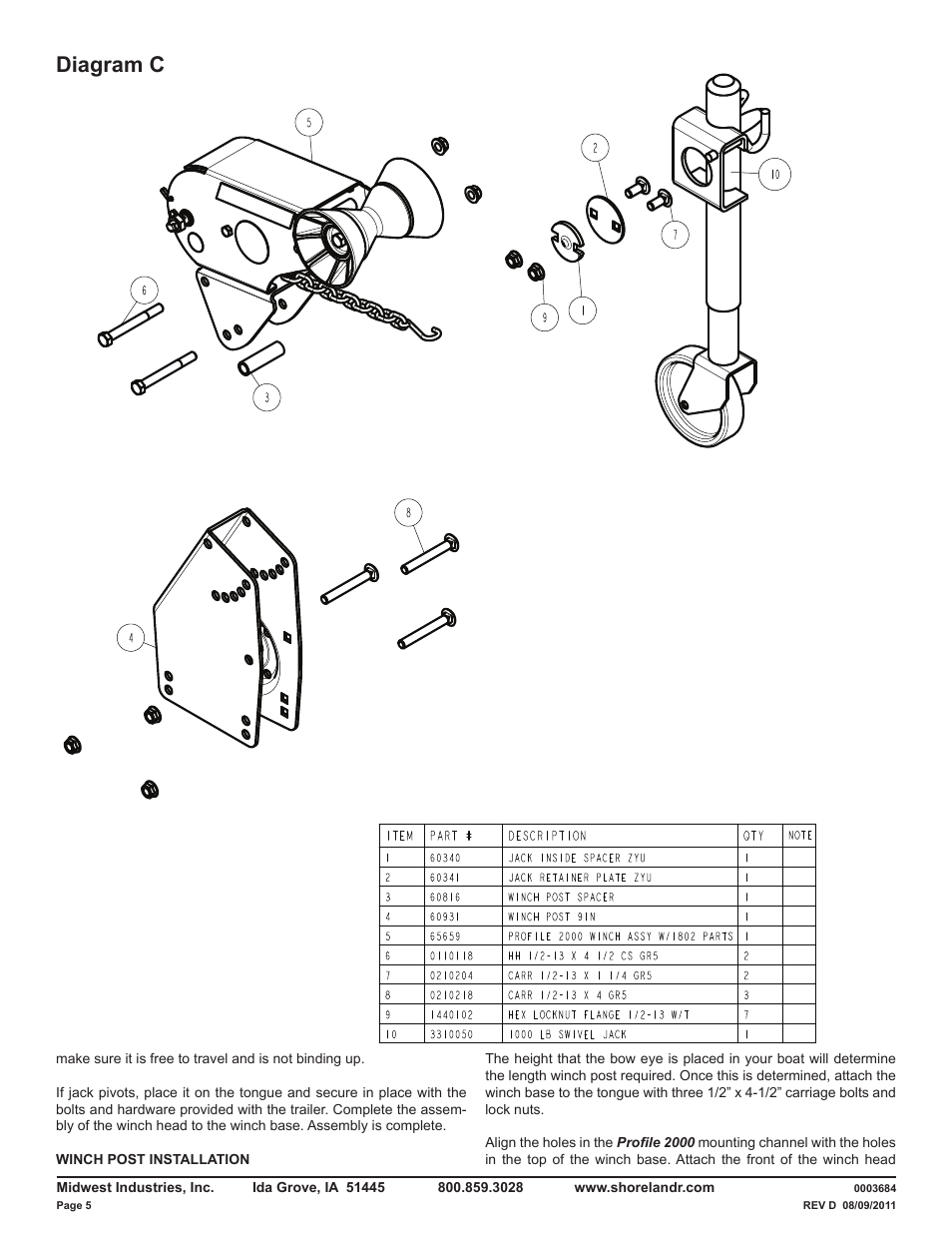 Diagram c | ShoreLand'r LUV30BSW V.3 User Manual | Page 5 / 12