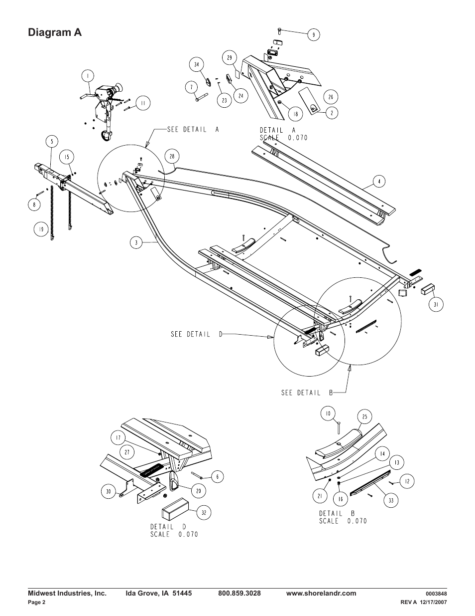 Diagram a | ShoreLand'r LUV40TBLW V.1 User Manual | Page 2 / 12