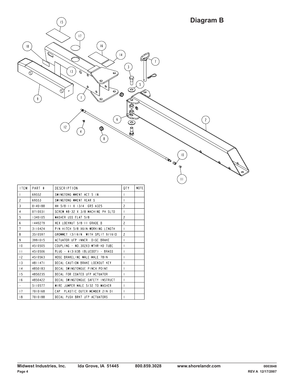 Diagram b | ShoreLand'r LUV40TBLW V.1 User Manual | Page 4 / 12