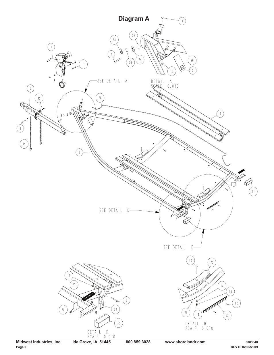 Diagram a | ShoreLand'r LUV40TBLW V.2 User Manual | Page 2 / 13