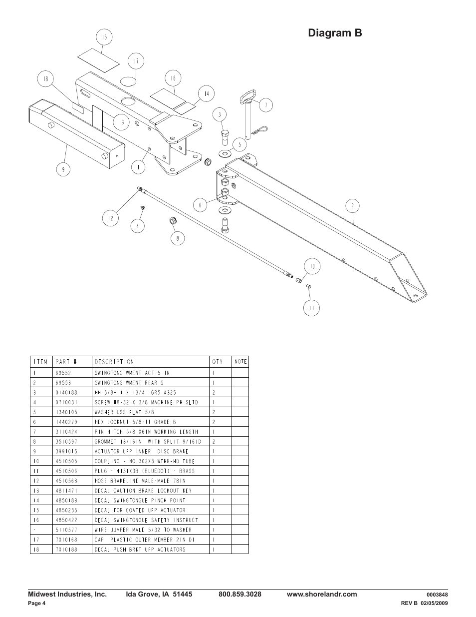 Diagram b | ShoreLand'r LUV40TBLW V.2 User Manual | Page 4 / 13