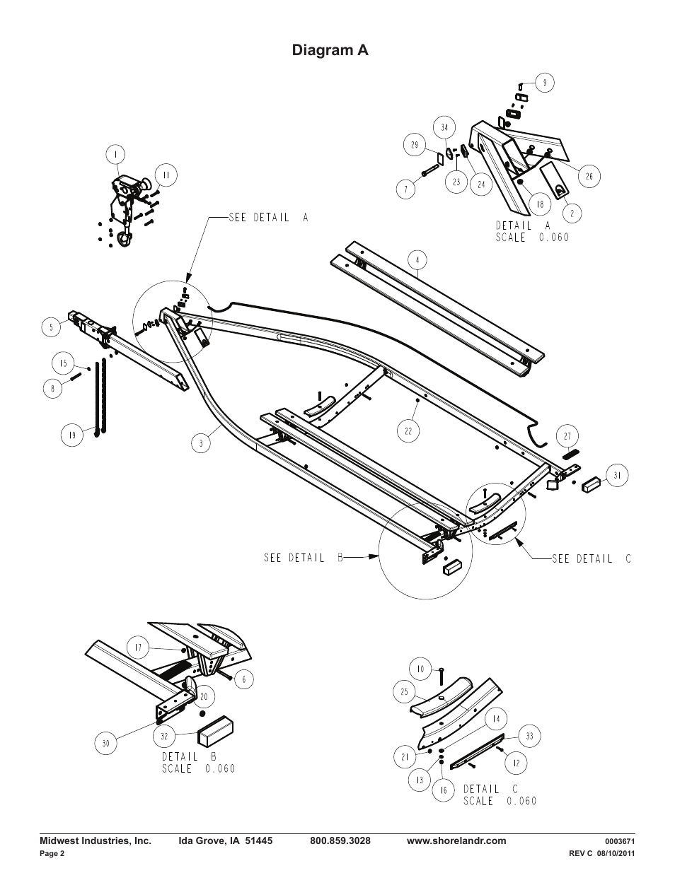 Diagram a | ShoreLand'r LUV40TBXLW V.1 User Manual | Page 2 / 13