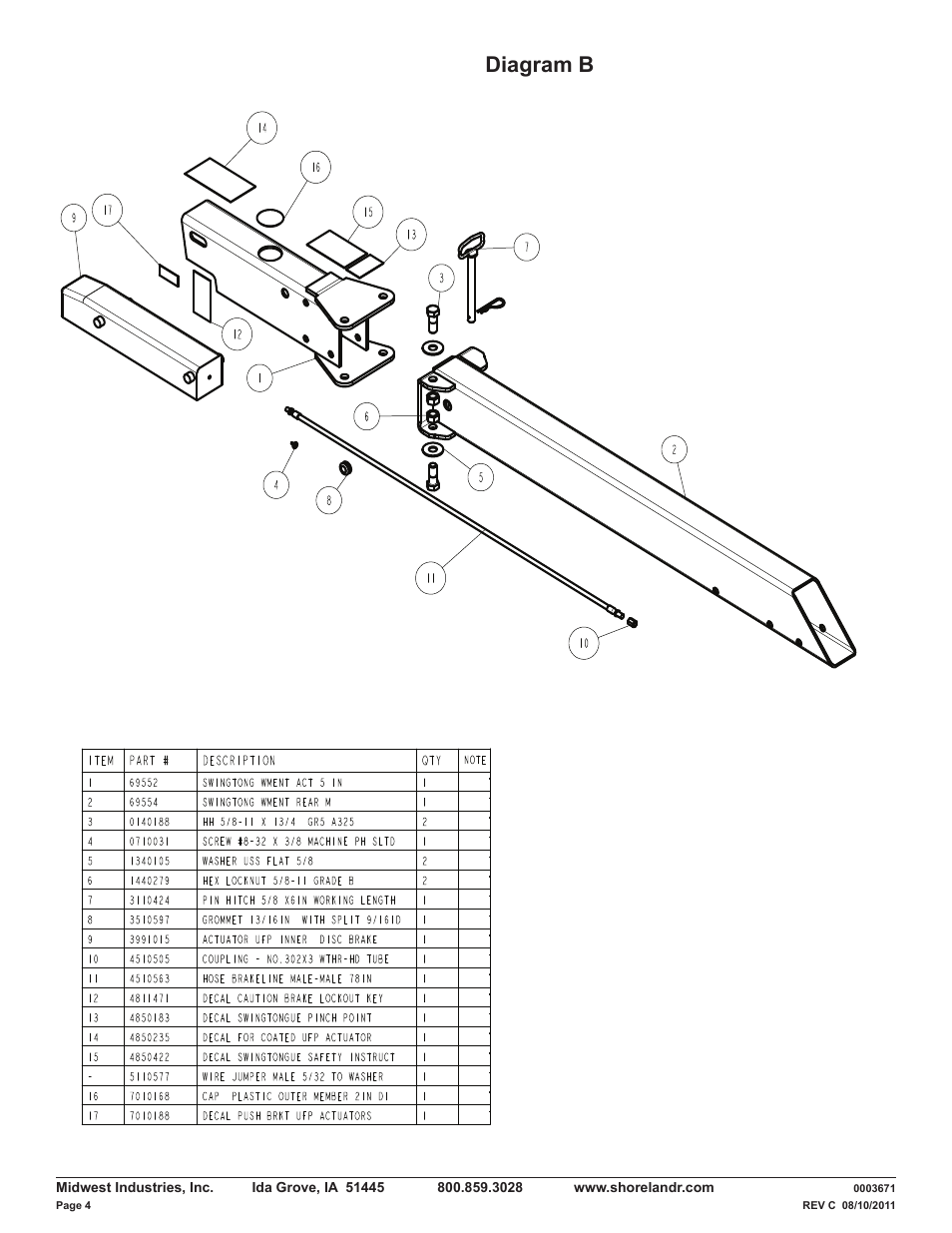 Diagram b | ShoreLand'r LUV40TBXLW V.1 User Manual | Page 4 / 13