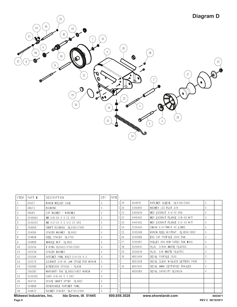 Diagram d | ShoreLand'r LUV40TBXLW V.1 User Manual | Page 6 / 13