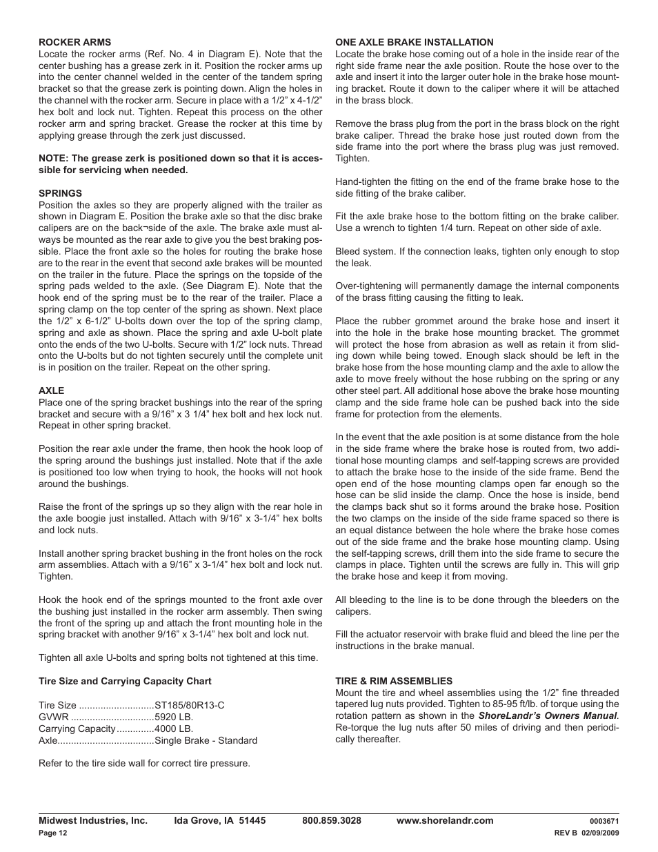 ShoreLand'r LUV40TBXLW V.2 User Manual | Page 12 / 13