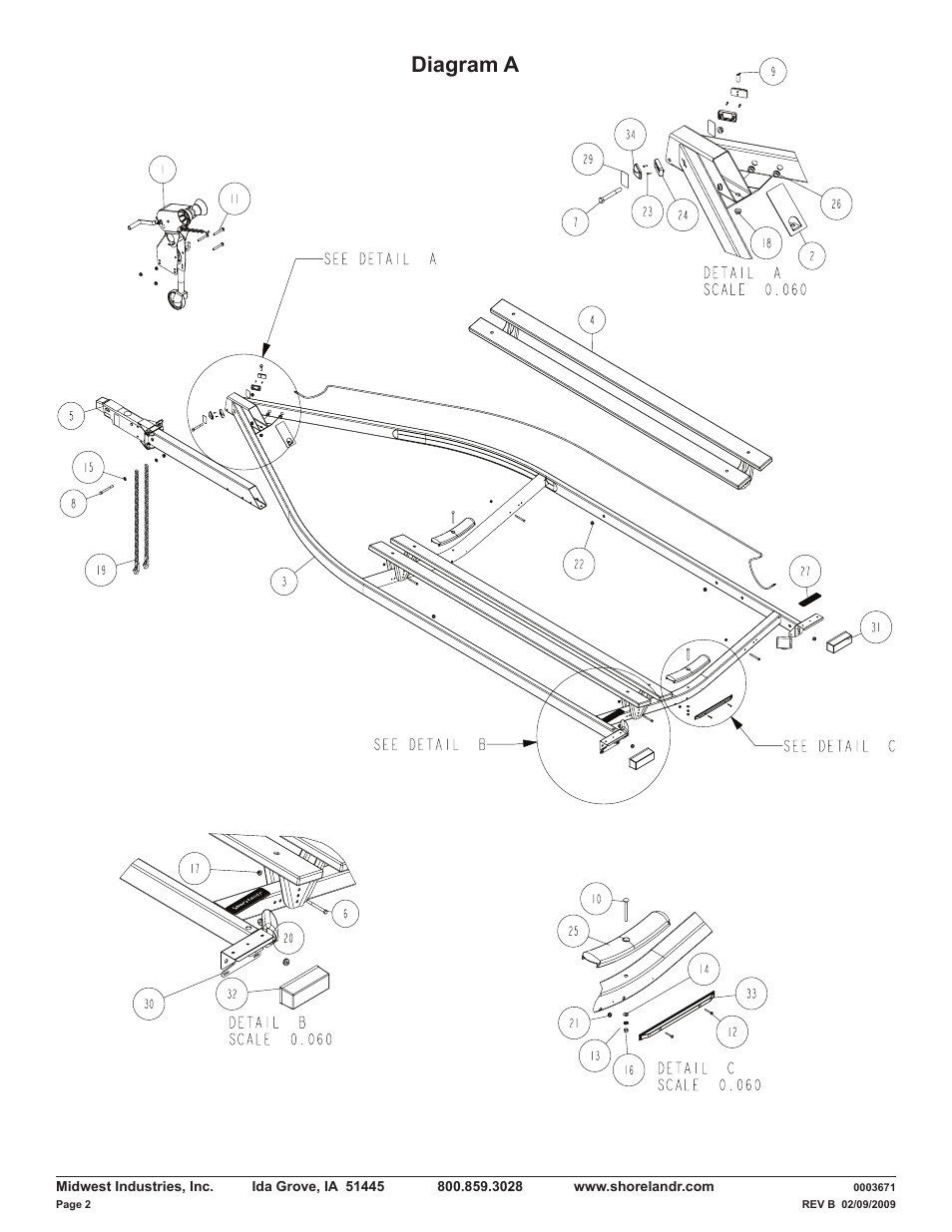 Diagram a | ShoreLand'r LUV40TBXLW V.2 User Manual | Page 2 / 13
