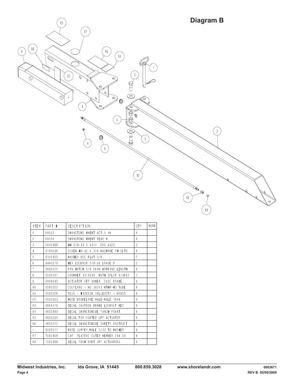 Diagram b | ShoreLand'r LUV40TBXLW V.2 User Manual | Page 4 / 13