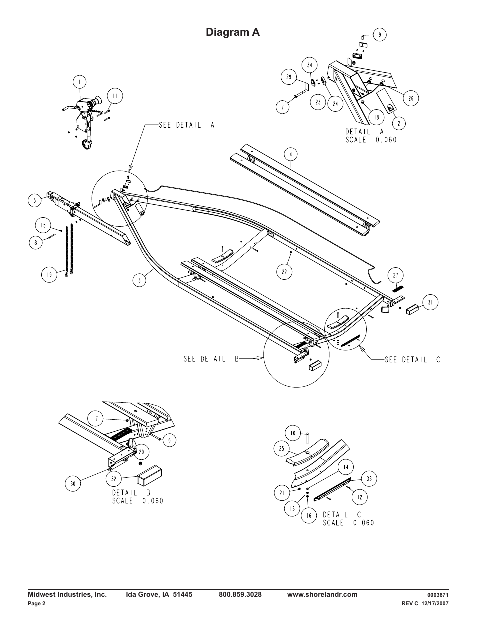Diagram a | ShoreLand'r LUV40TBXLW V.3 User Manual | Page 2 / 14