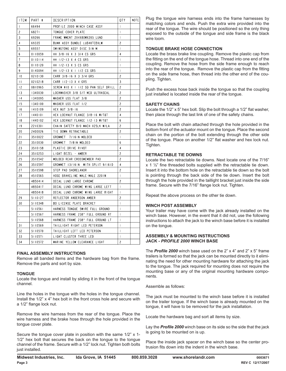 ShoreLand'r LUV40TBXLW V.3 User Manual | Page 3 / 14