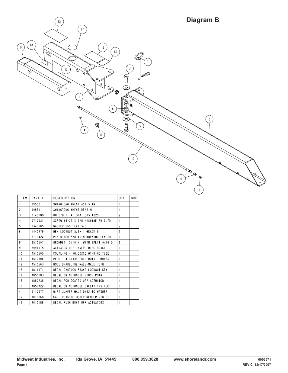 Diagram b | ShoreLand'r LUV40TBXLW V.3 User Manual | Page 4 / 14