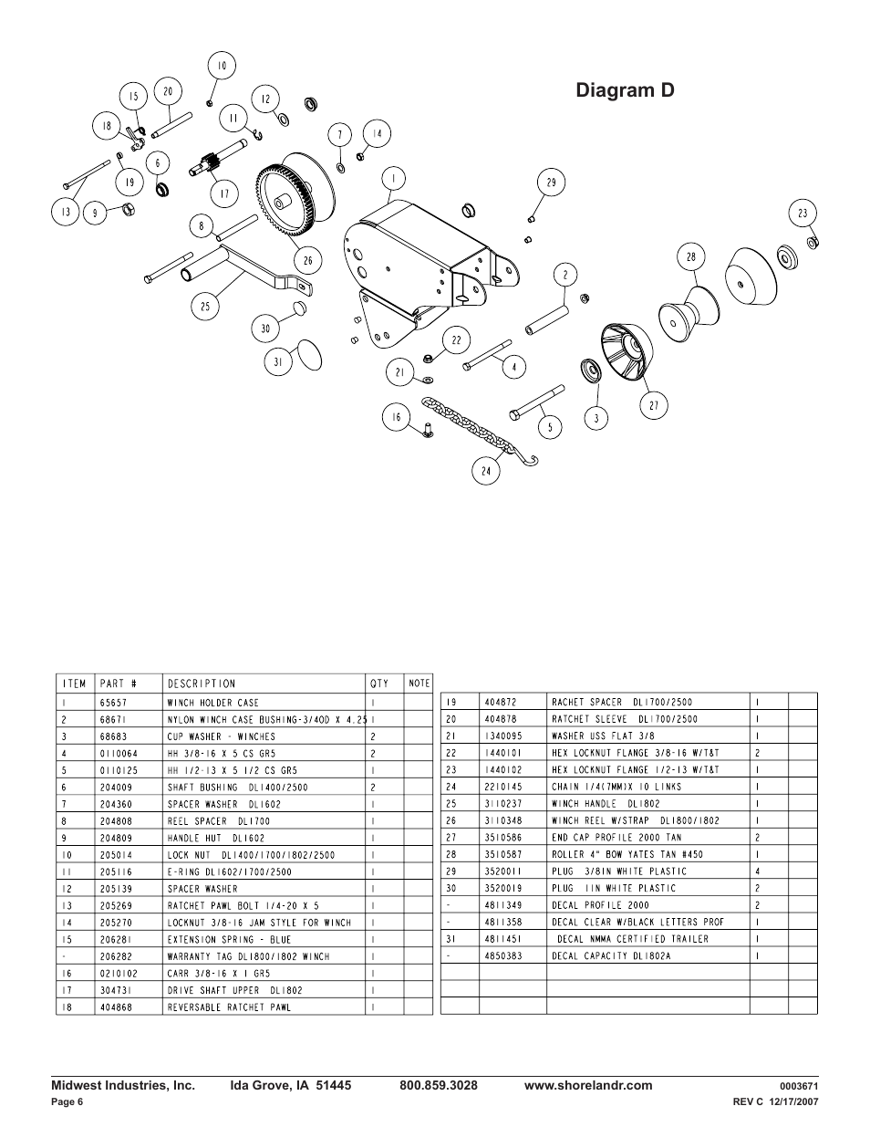 Diagram d | ShoreLand'r LUV40TBXLW V.3 User Manual | Page 6 / 14