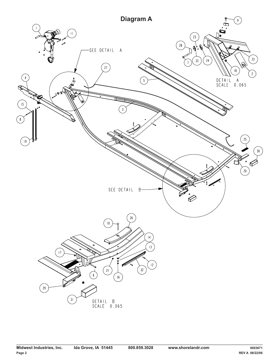 Diagram a | ShoreLand'r LUV40TBXLW V.4 User Manual | Page 2 / 12