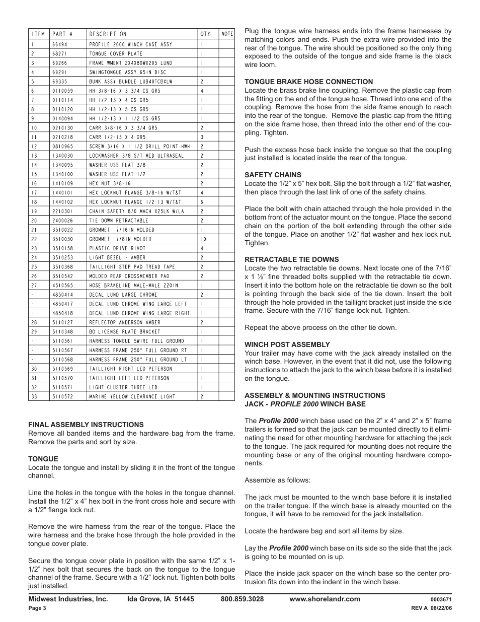 ShoreLand'r LUV40TBXLW V.4 User Manual | Page 3 / 12