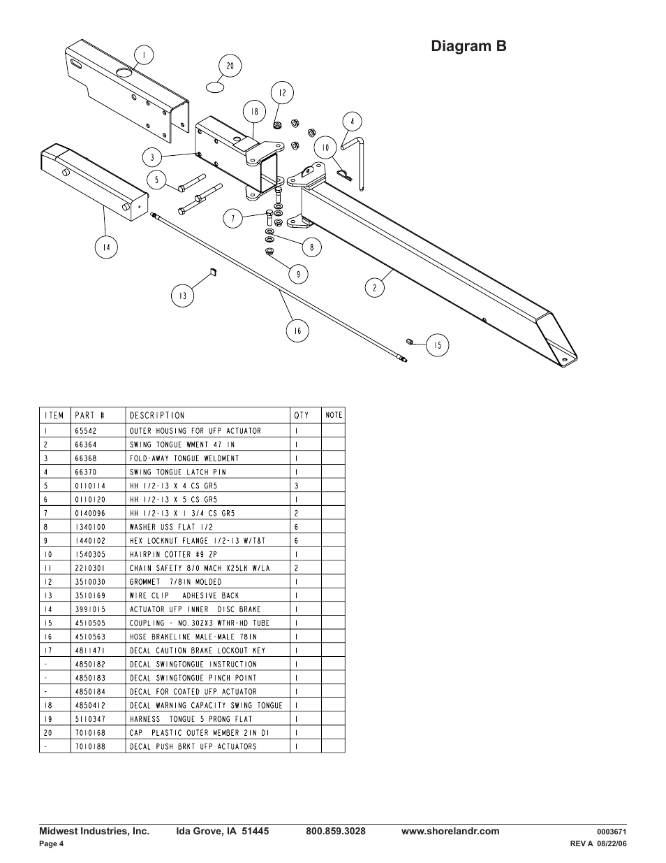 Diagram b | ShoreLand'r LUV40TBXLW V.4 User Manual | Page 4 / 12