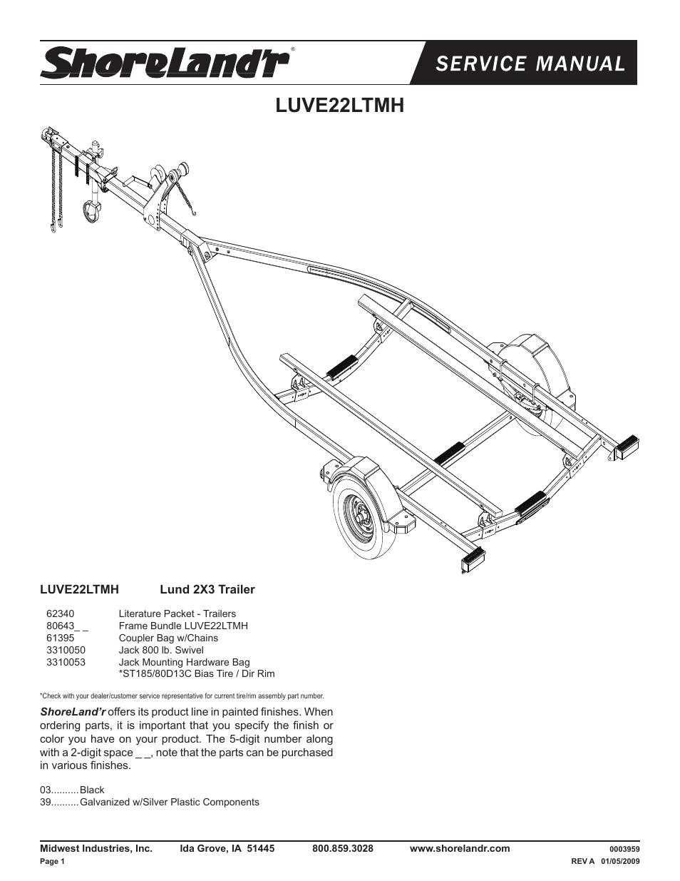 ShoreLand'r LUVE22LTMH V.1 User Manual | 10 pages