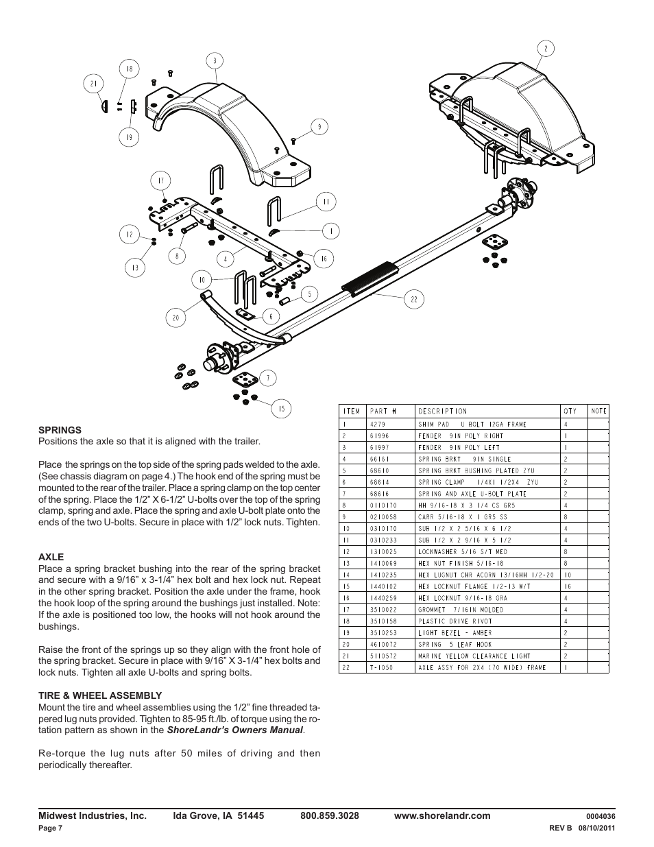ShoreLand'r LUVE22LTSH V.1 User Manual | Page 7 / 10
