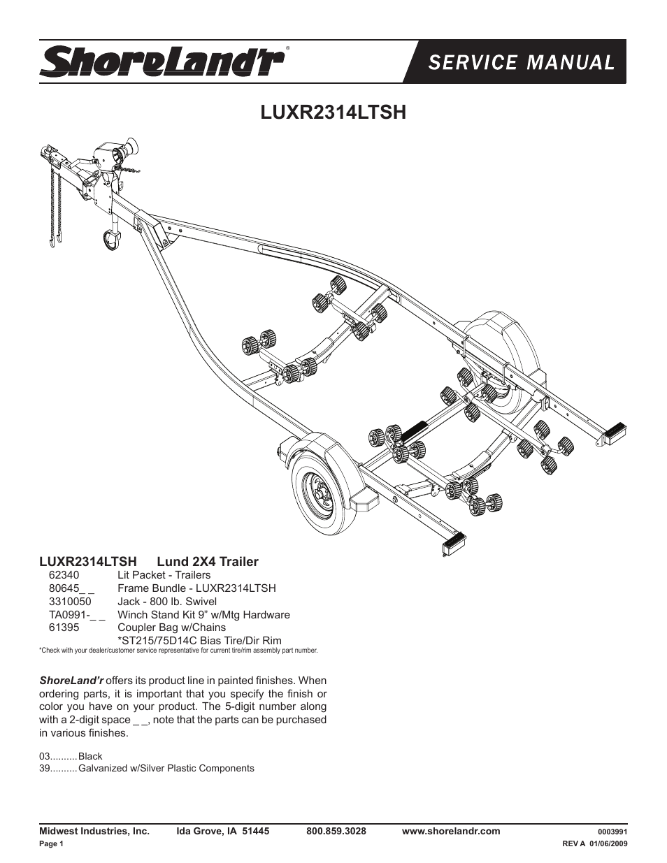 ShoreLand'r LUXR2314LTSH V.1 User Manual | 10 pages